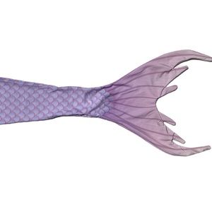 Pink and purple bathing suit with mermaid tail. No tags